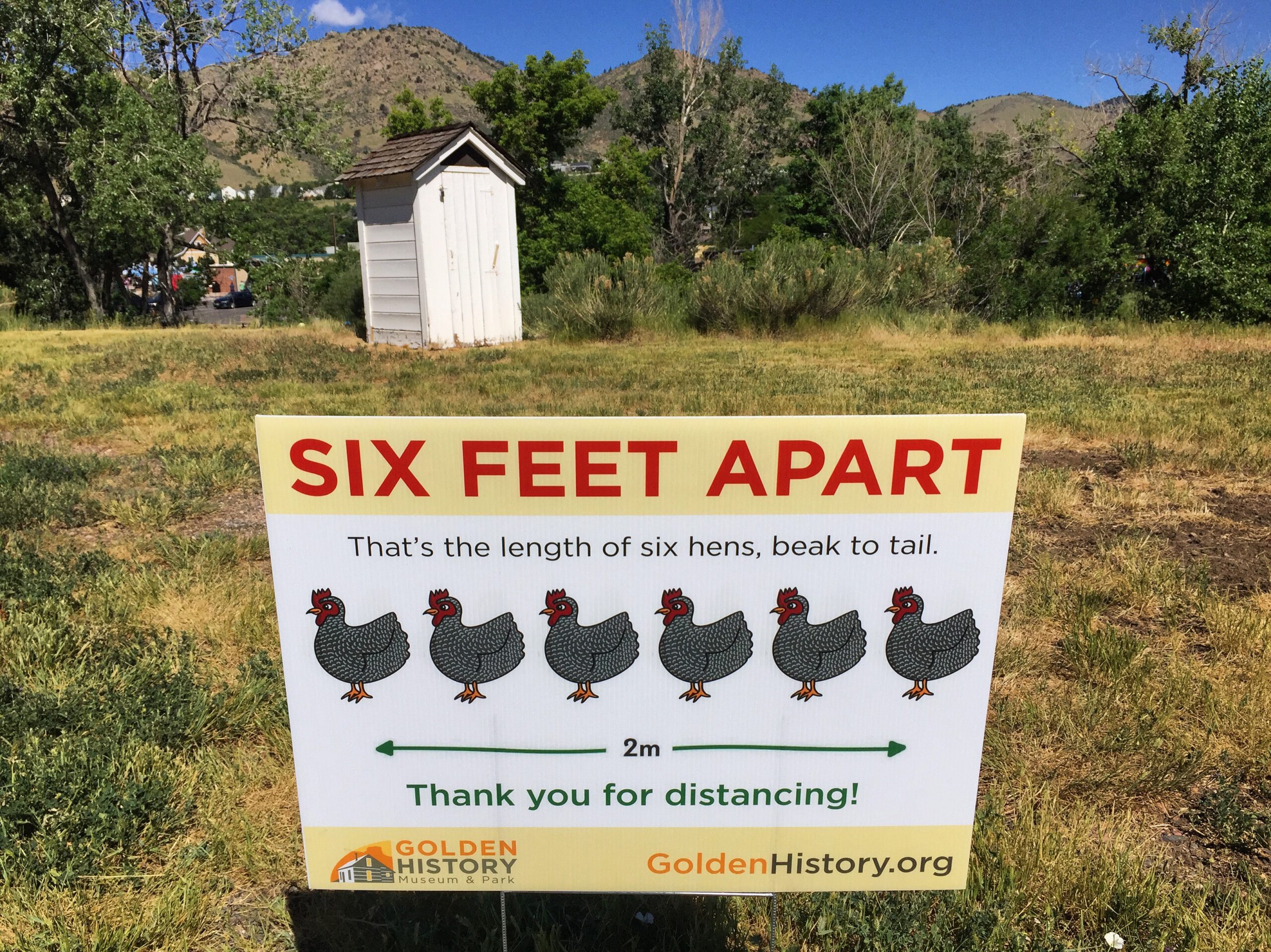 Social Distance Sign