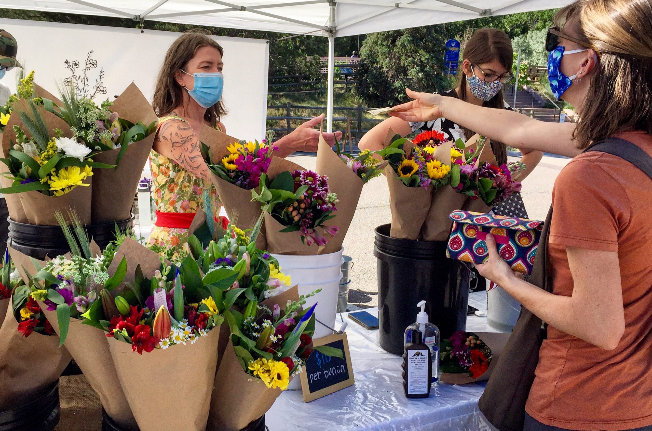 Farmer Market with Masks