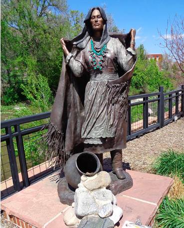 Statue along Clear Creek