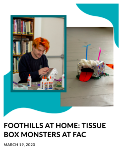 Foothills Art Center at home