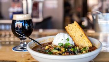 Trailhead Taphouse beer and food