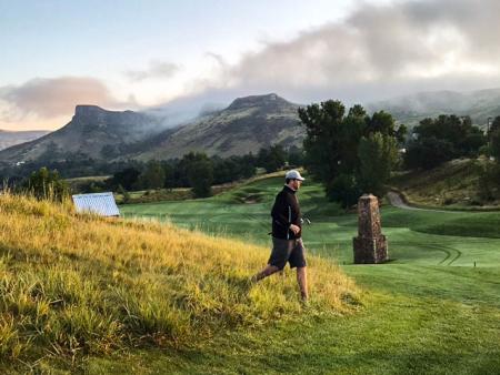 Golfer at Fossil Trace Golf Club